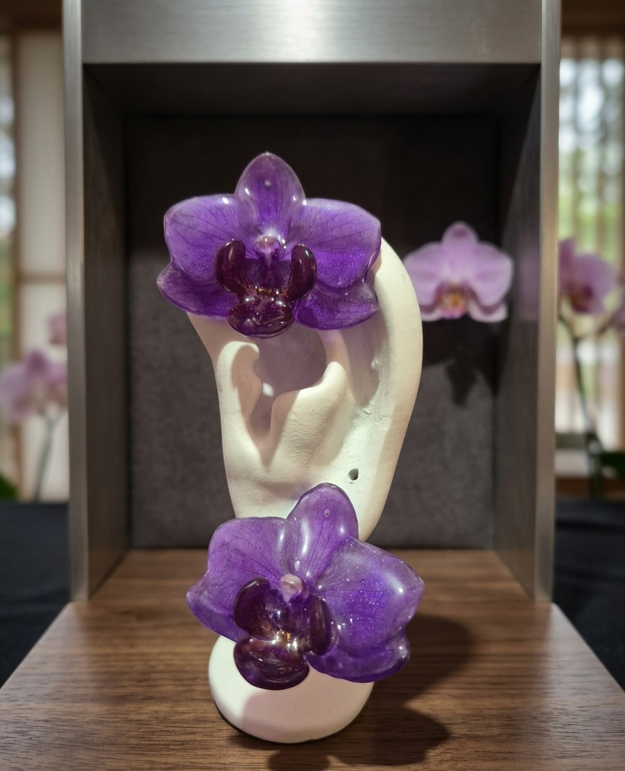 Aretes de Orquídea