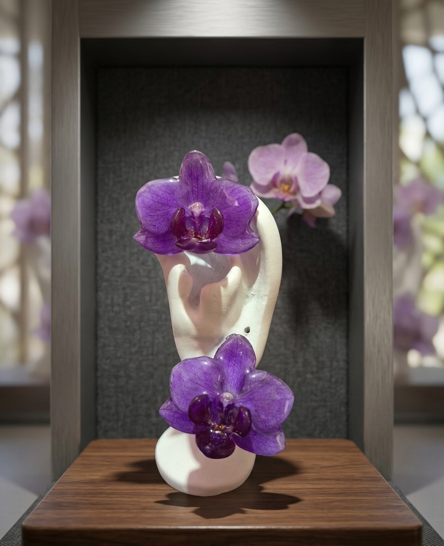 Aretes de Orquídea