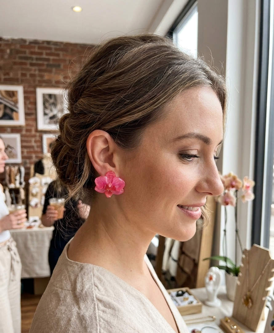 Aretes de Orquídea - Image 3